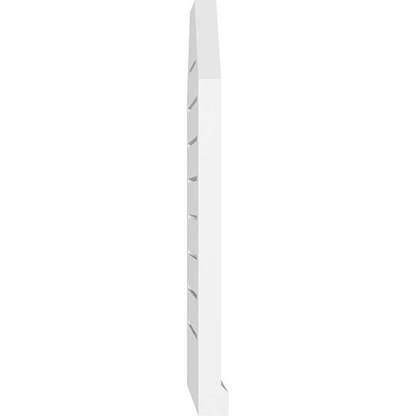 26x22W x 34x22H Octagonal PVC Gable Vent with Brickmoul B414640