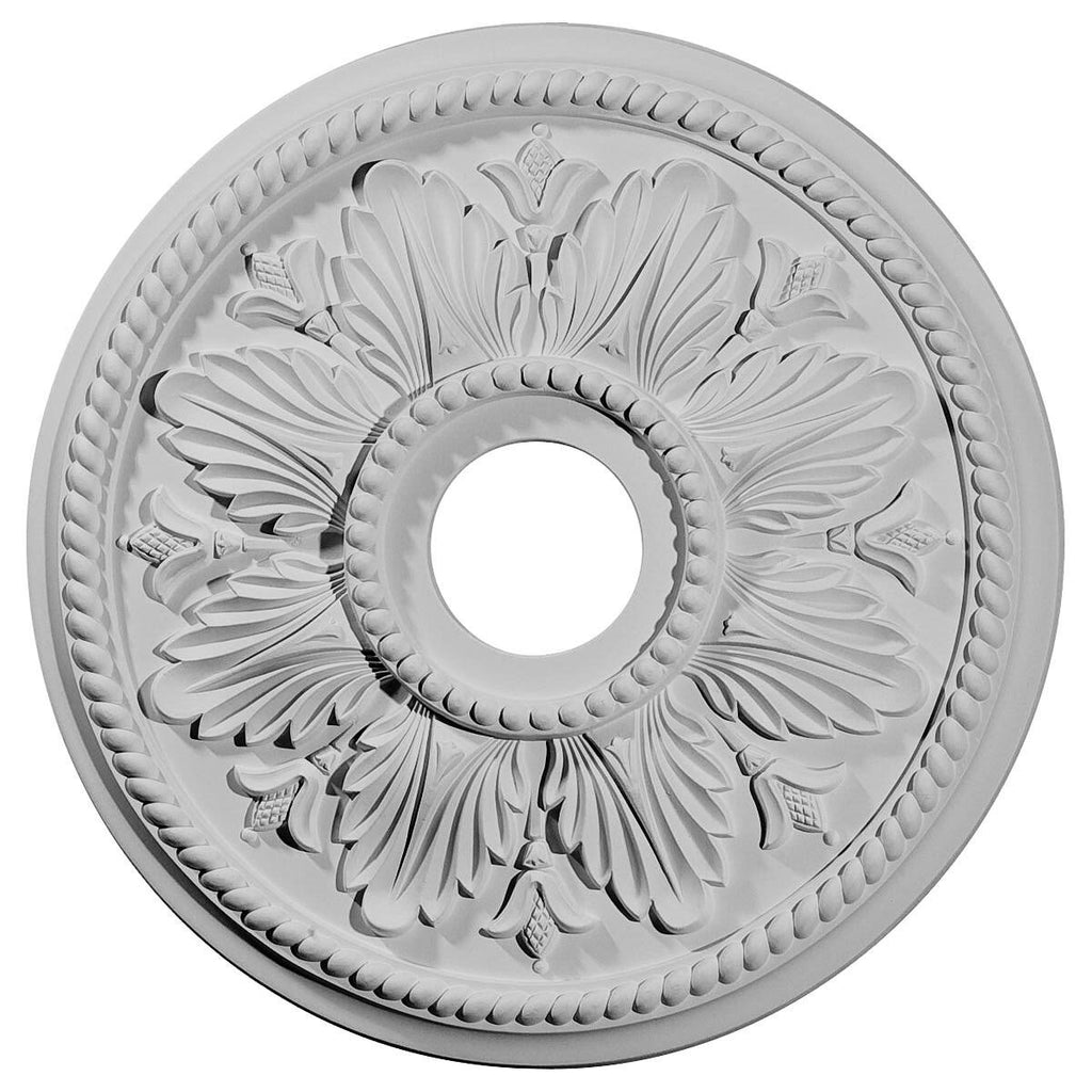 Edinburgh Ceiling Medallion, Hand-Painted Copper Green Patina O384071