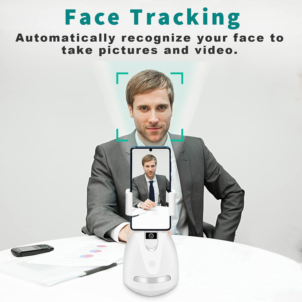 Smart Tracking Phone Holder with Selfie Light, Pack of 2 G5843