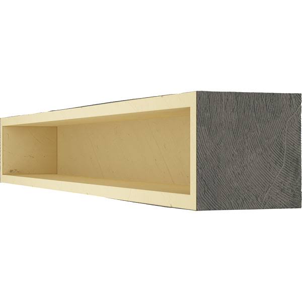 Aged Ash Hand Hewn Faux Wood Fireplace Mantel Z127