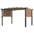 Stripe Canyon Replacement Canopy Top Cover for Pergola B15780
