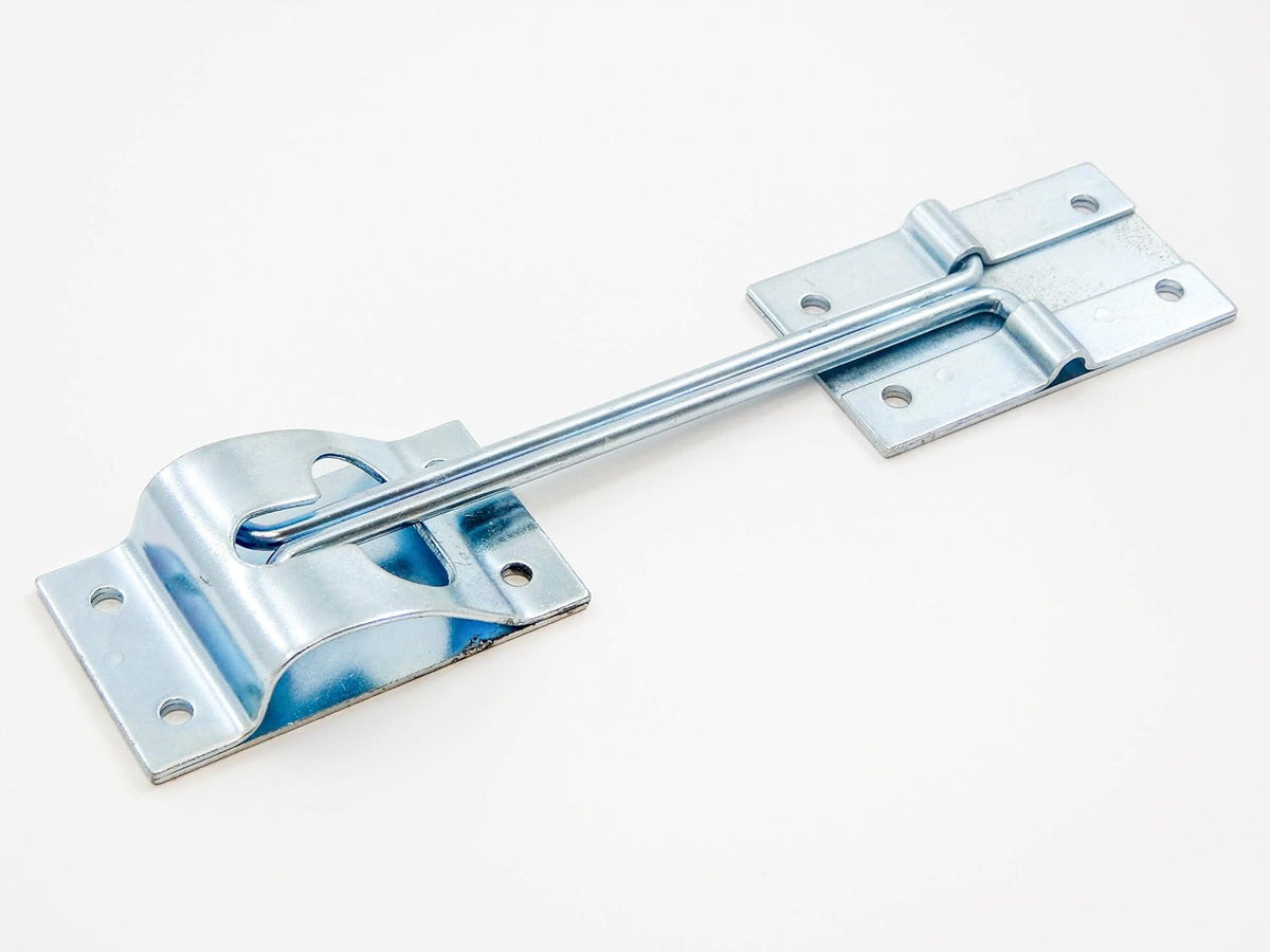 12 Metal T-Style Door Holder Entry Door Catches 6 Inch Long Zinc Plated Steel Pack of 2 G760125
