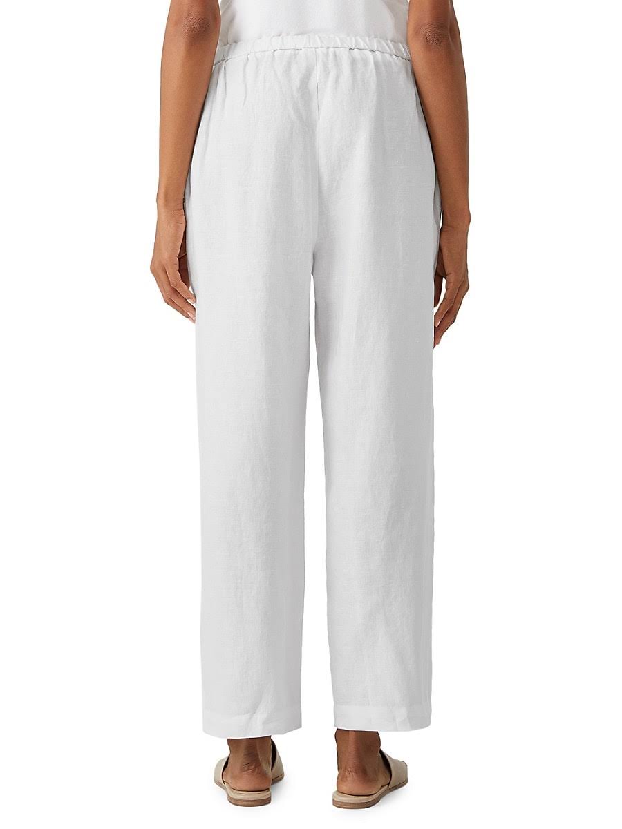 Organic Linen Ankle Straight Leg Pant S393