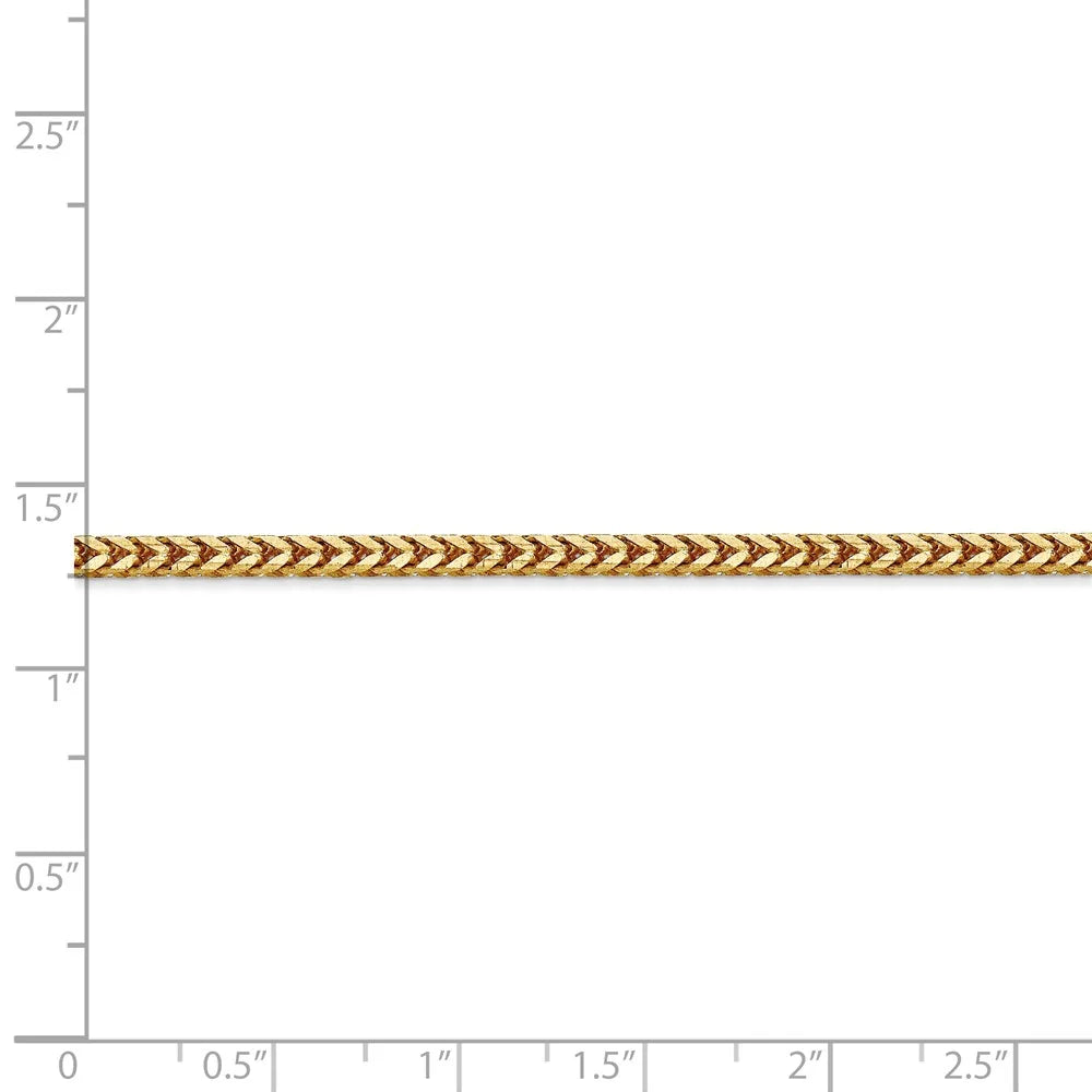 14kt Yellow Gold Franco Chain 30 inch Lobster Clasp X30543