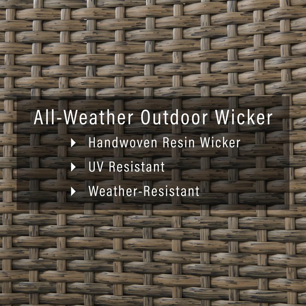 Outdoor Wicker Sofa Y872336