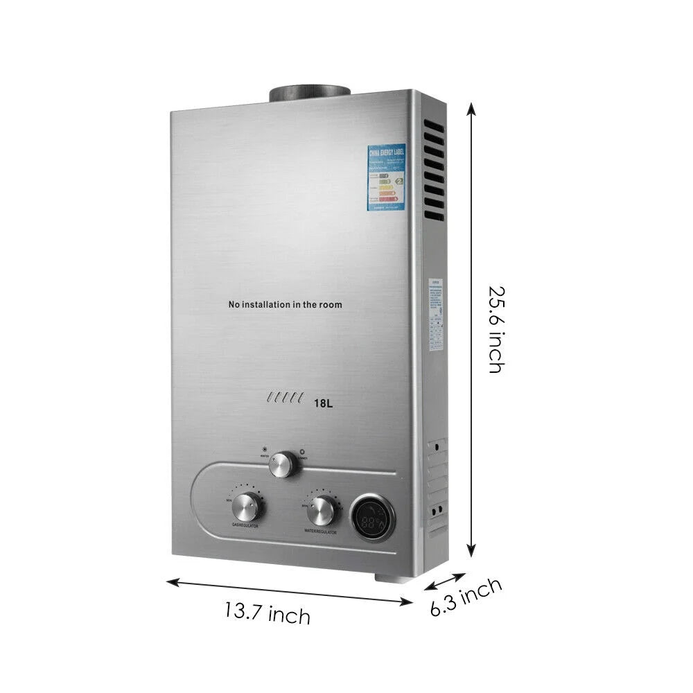 Portable Propane Gas Water Heater, 4.8GPM, Shower Kit Included T3336