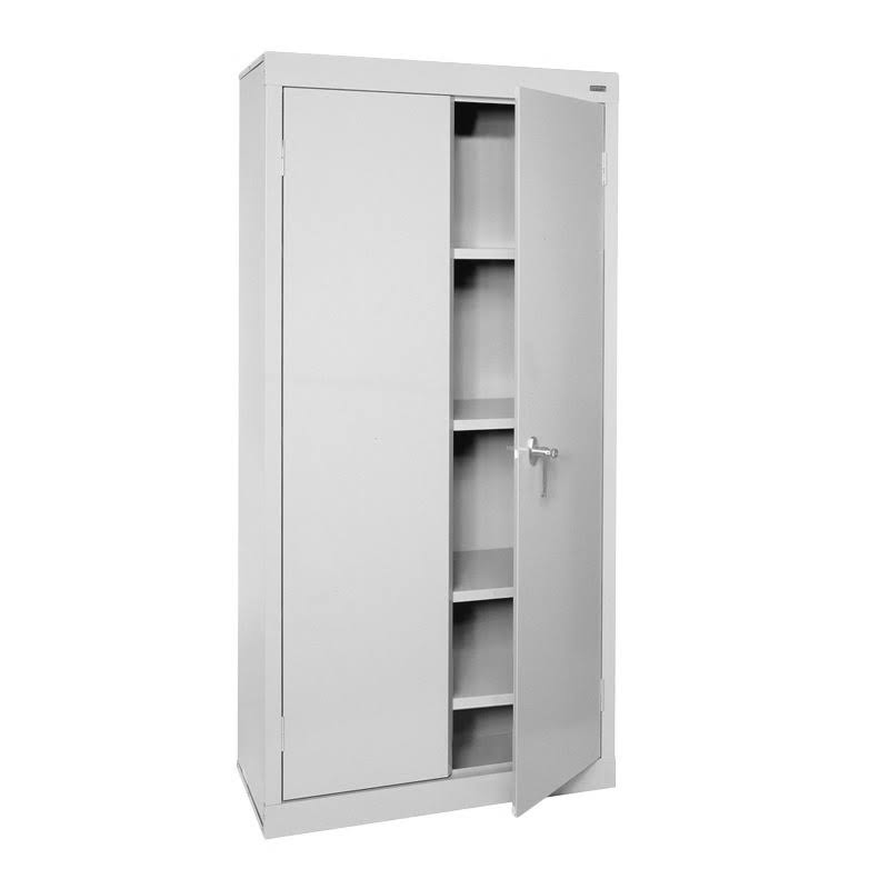 Storage Cabinet 4 Shelves Dove Gray D793