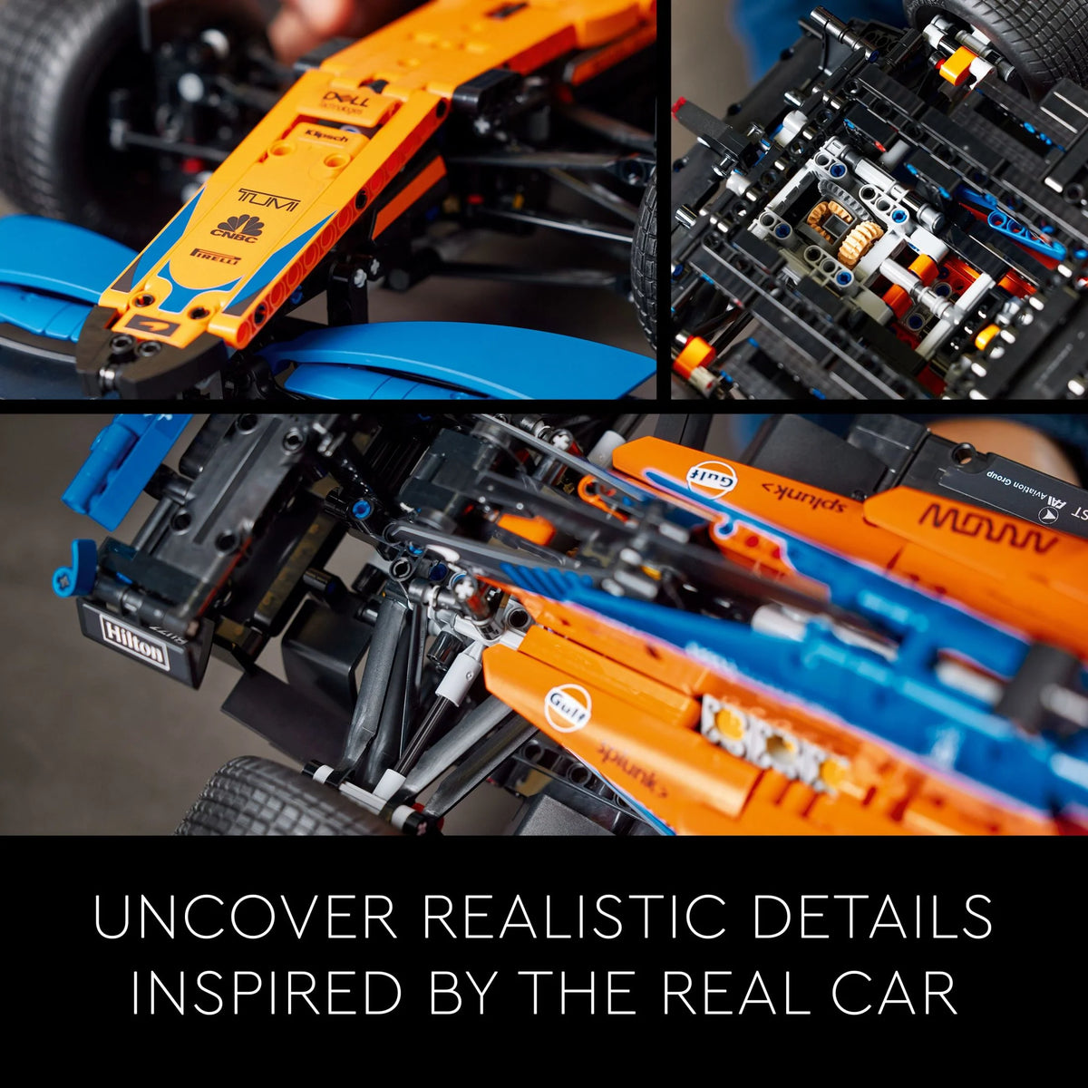Technic McLaren Formula 1 Replica Race Car Model Building Kit W27281