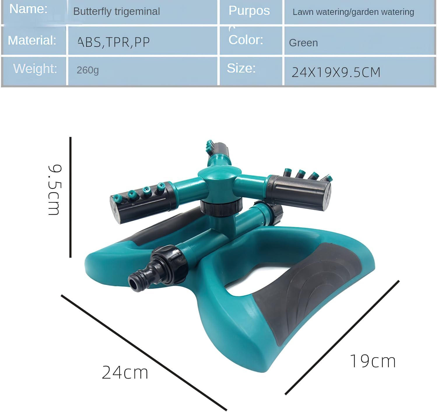 Black Oscillating Sprinkler D3145