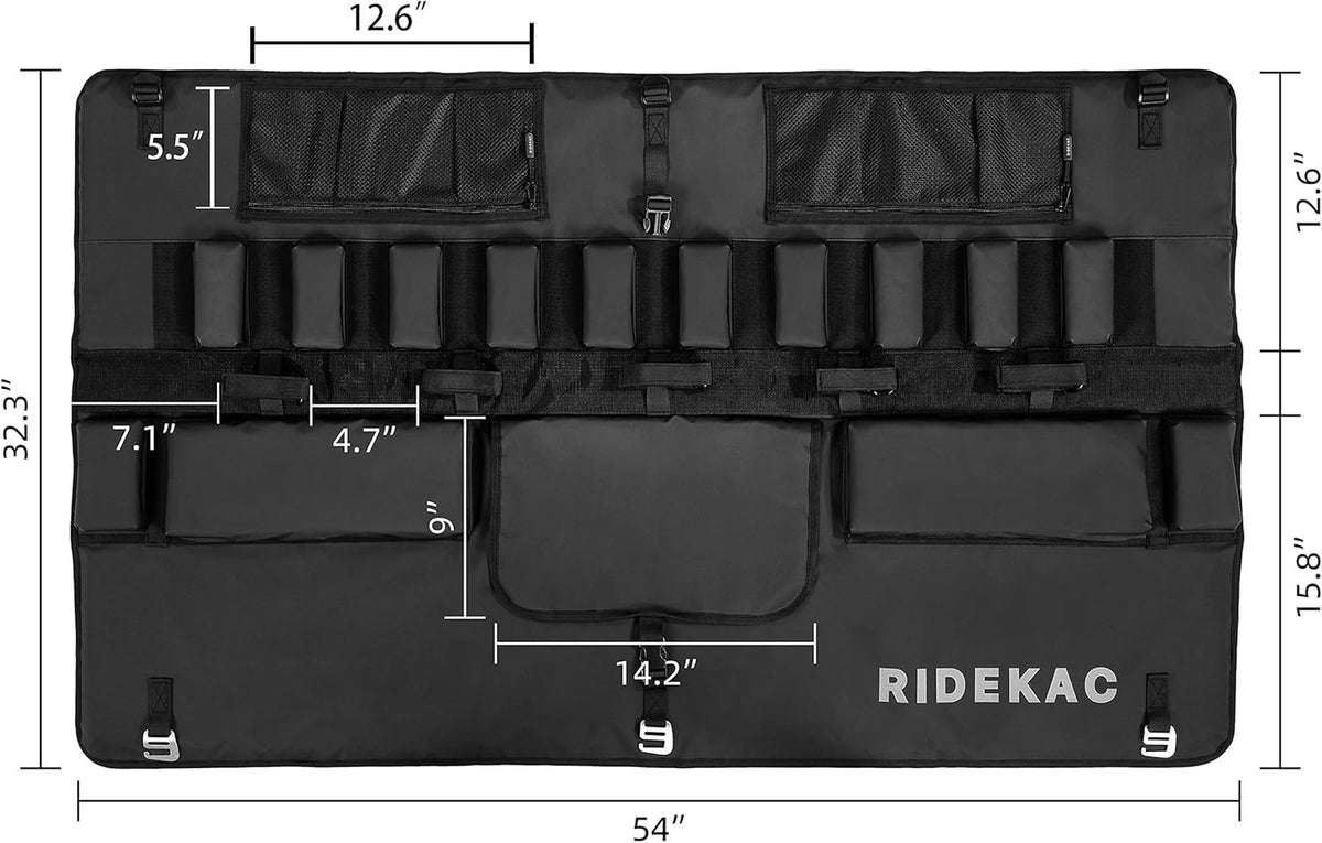 Bike Tailgate Pad with 2 Storage Pockets, 62, Up to 6 Bike Capacity K332903