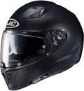 Black Semi Flat Helmet L7457