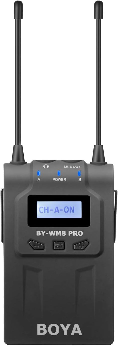 Wireless Microphone Receiver with 3.5mm Output Cable T60439