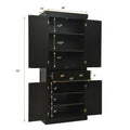 Freestanding Kitchen Cabinet with Adjustable Shelves W91407