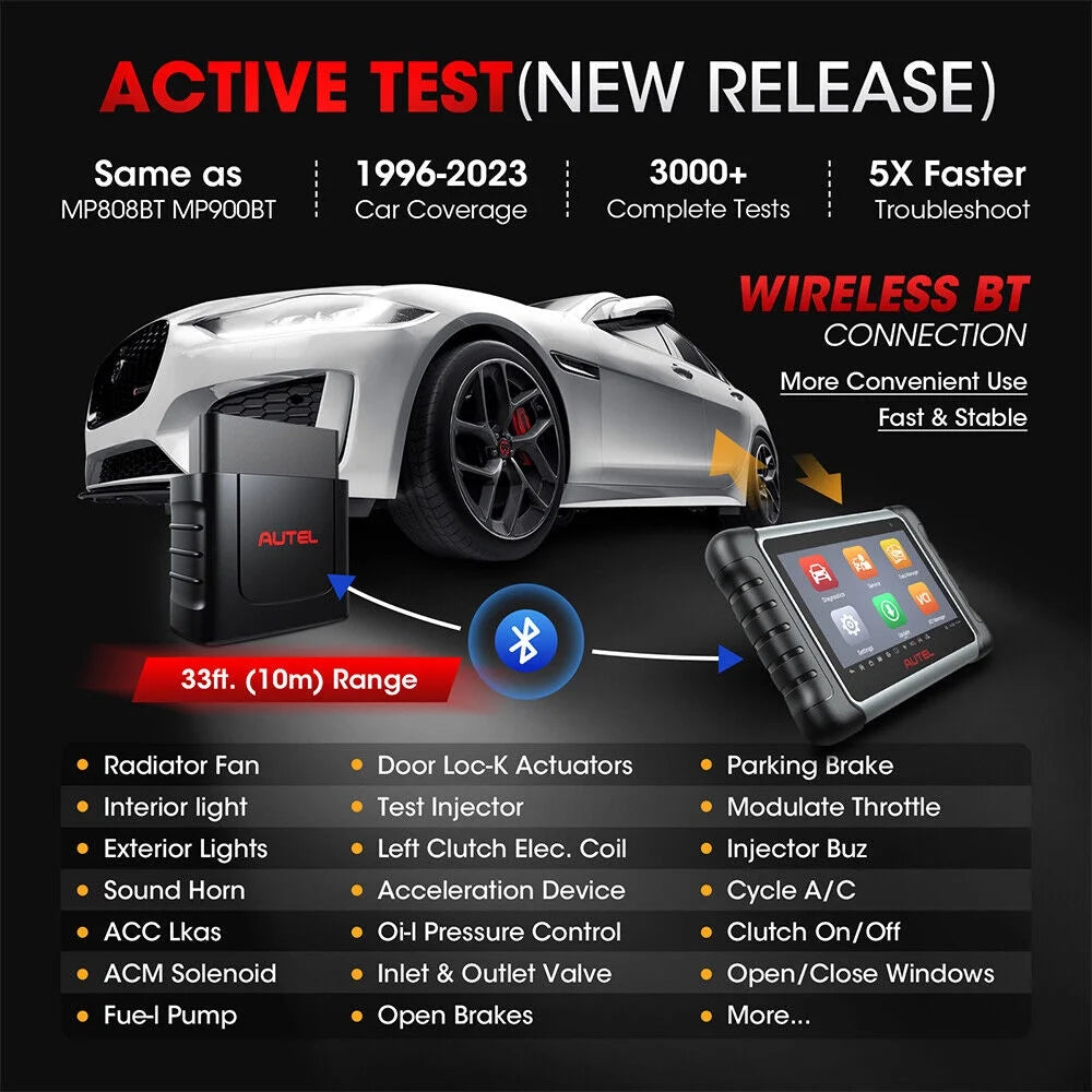Autel Scanner MaxiCOM MK808K-BT Automotive Diagnostic Scan Tool Q862358