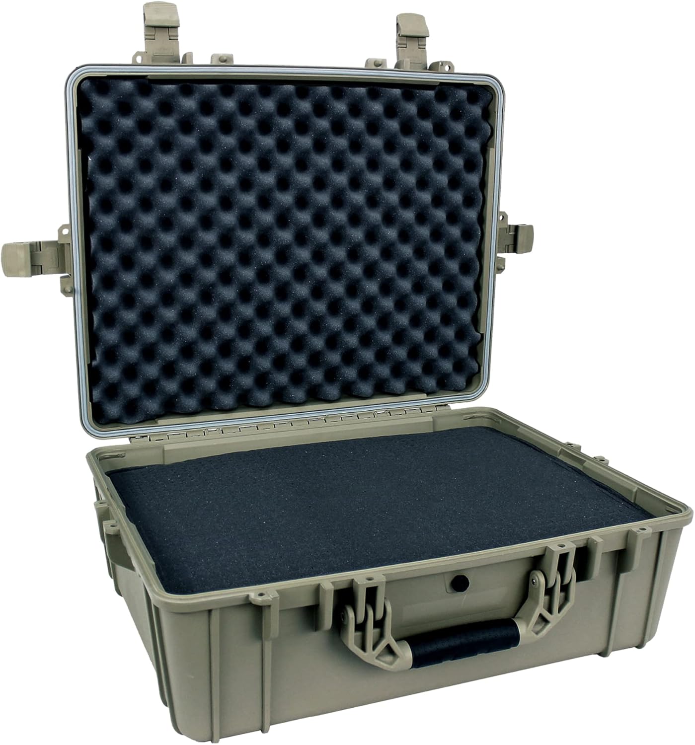 Black Waterproof Hardshell Dry Box Cargo Trunk Storage with Foam X7339