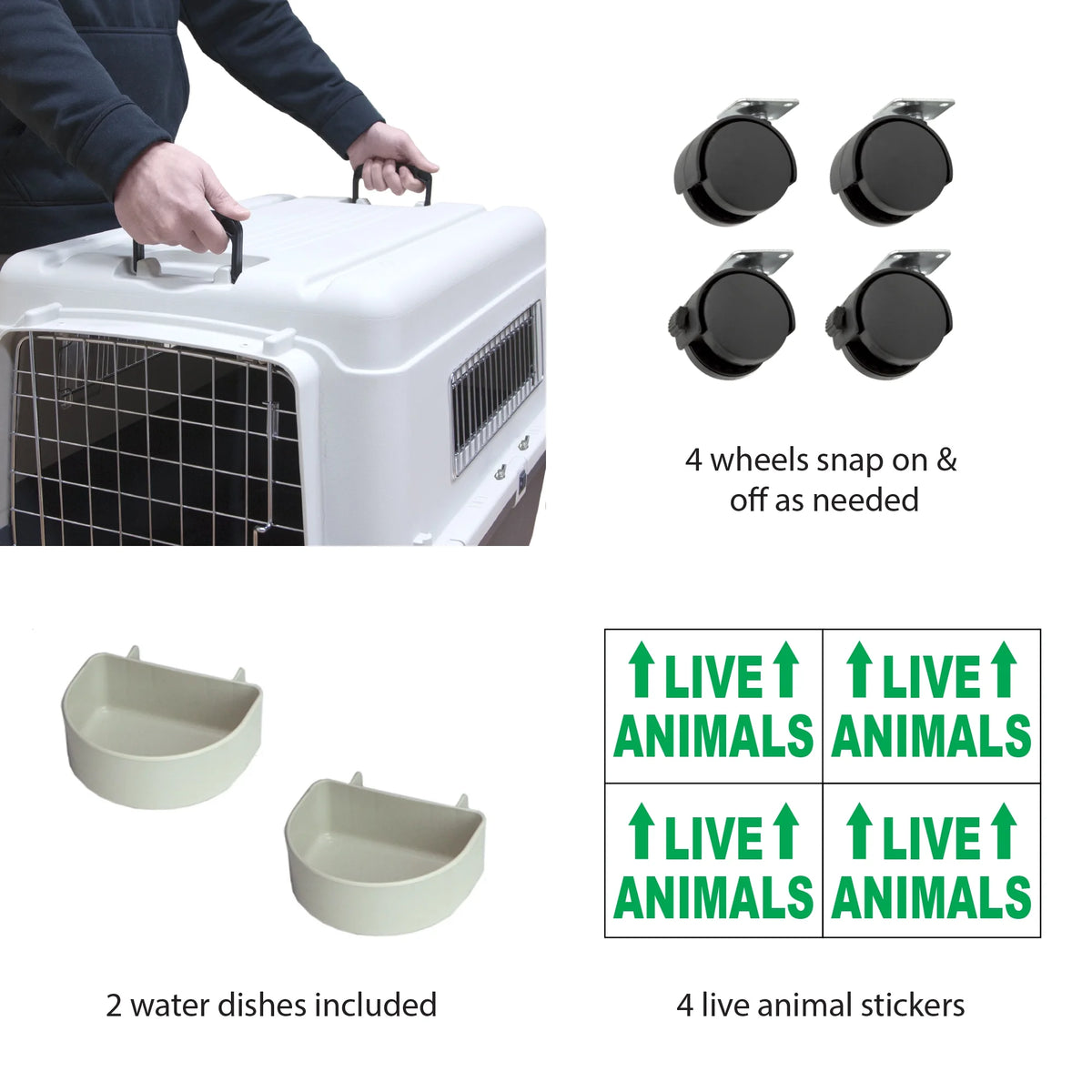 XXX-Large Plastic Dog Kennel Carrier M859