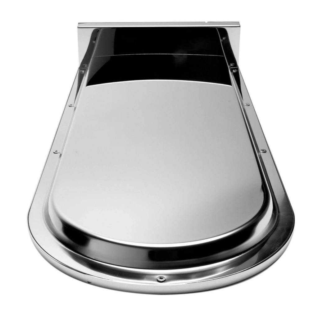 Polished Chrome 10x22 Wall-Mounted Square Waterfall Rain Shower Head T499590