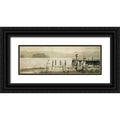 32x13 Black Ornate Wood Framed Museum Art Print C350
