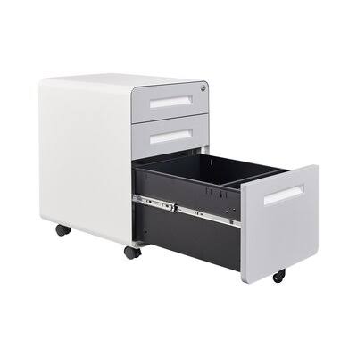 Gray 3-Drawer Mobile Filing Cabinet F19031