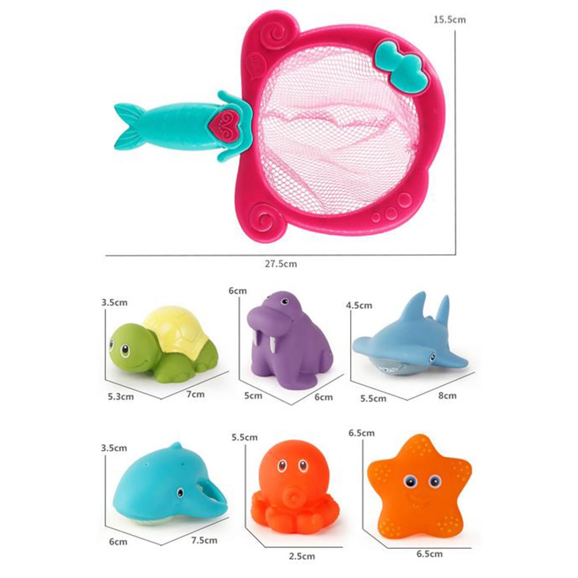 Baby Bath Toys with Mermaid Net Color Changing Floating Pool Toys B711362