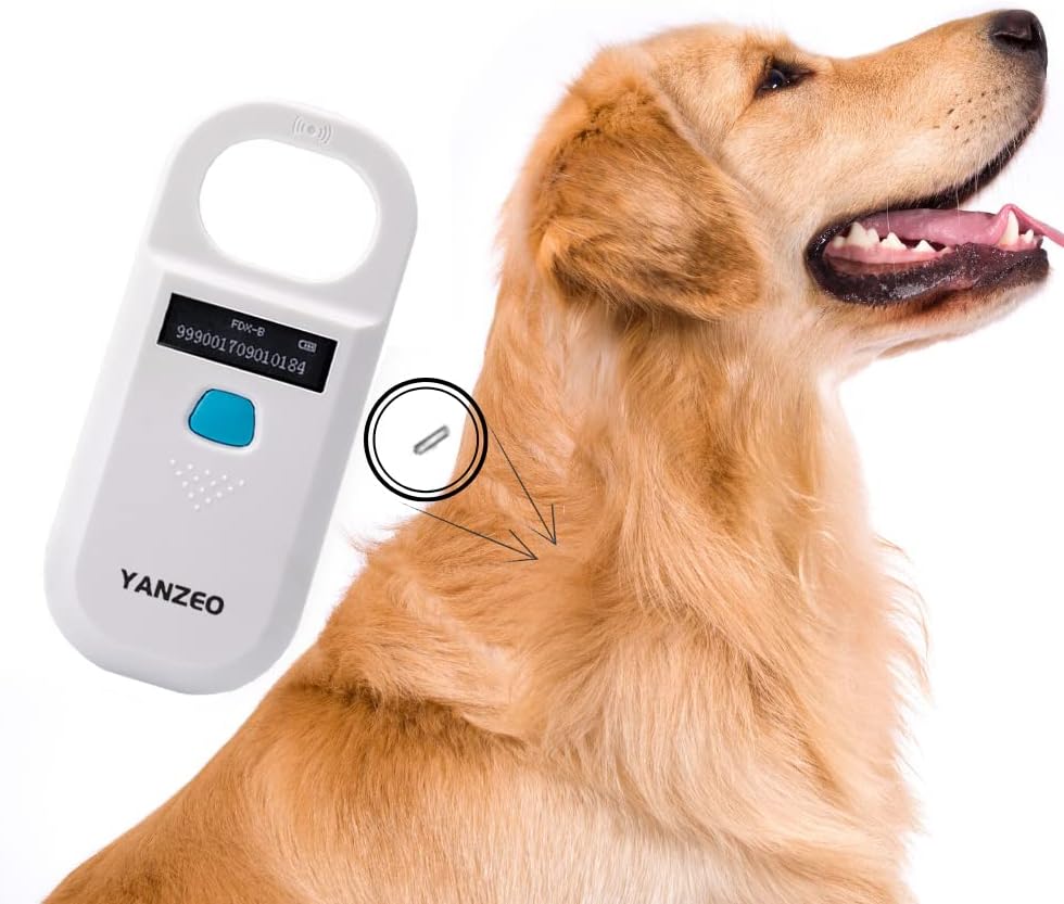 Pet Microchip Reader RFID EMID Animal Handheld Scanner Pack of 2 C562