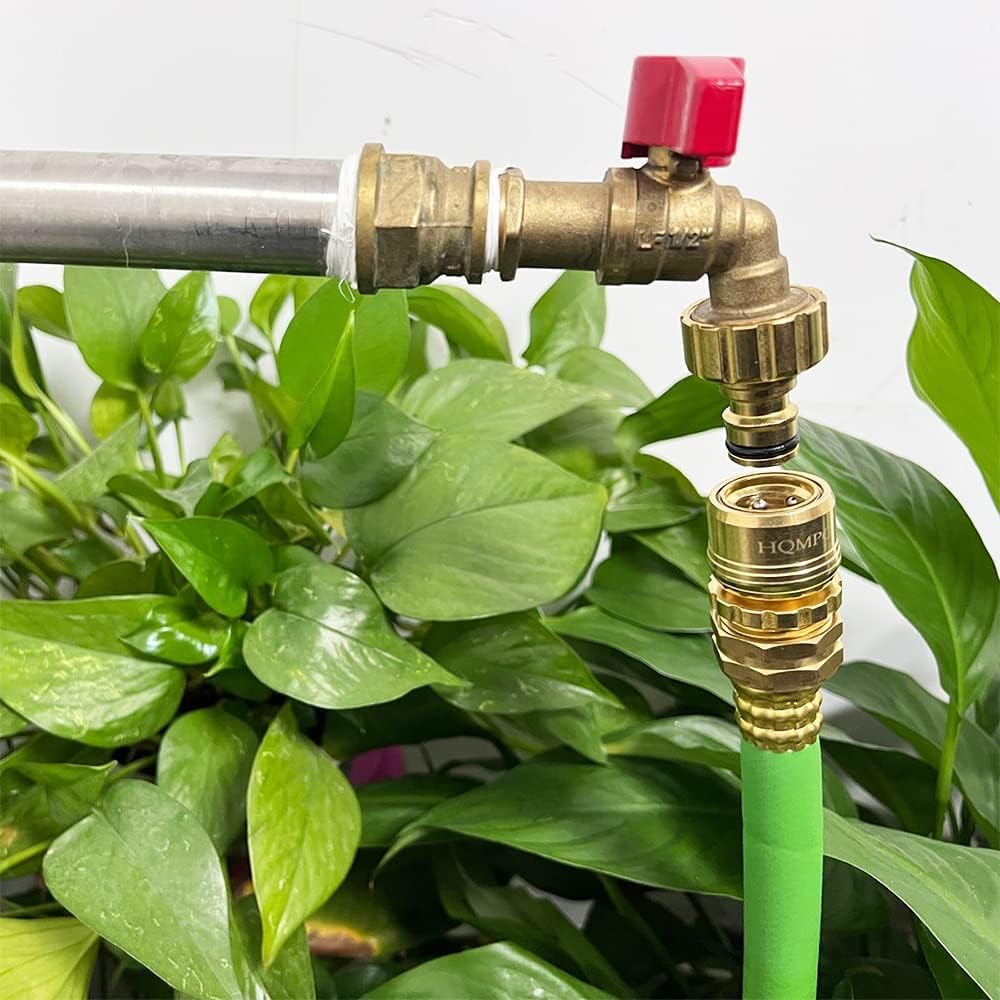 3/4 inch GHT Solid Brass Garden Hose Connector (6SETS) Q3414
