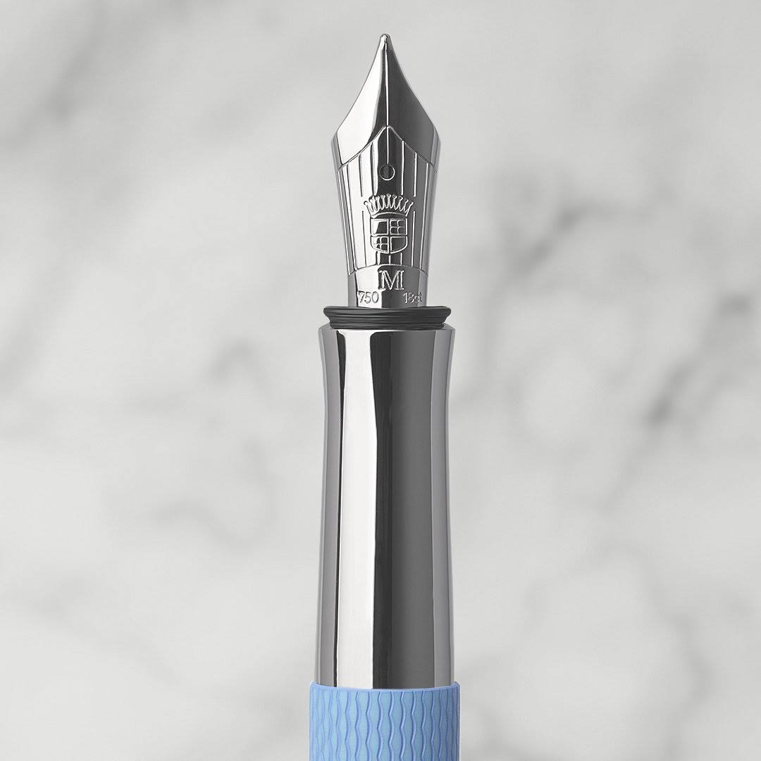 Fountain Pen Guilloche Gulf Blue - Fine E927098