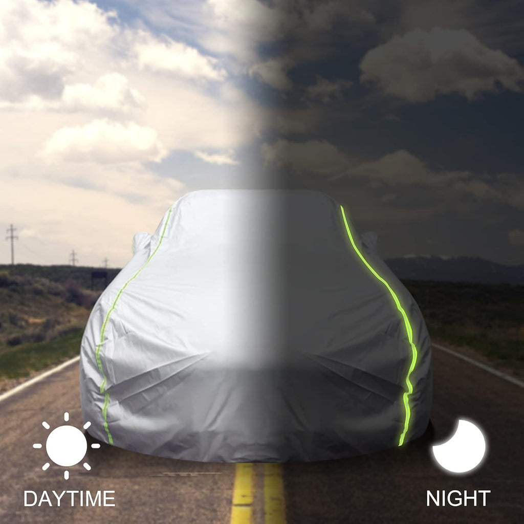 300D Oxford Waterproof Full Exterior SUV Car Cover with Zipper E185394