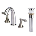 Brushed Nickel Widespread Bathroom Faucet with Drain Assembly Z8082