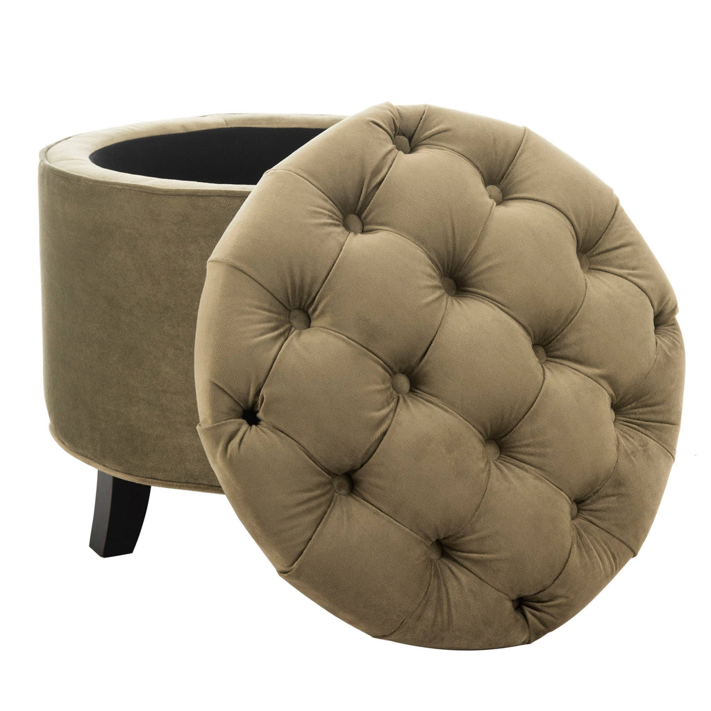 Spruce Tufted Storage Ottoman Y24827