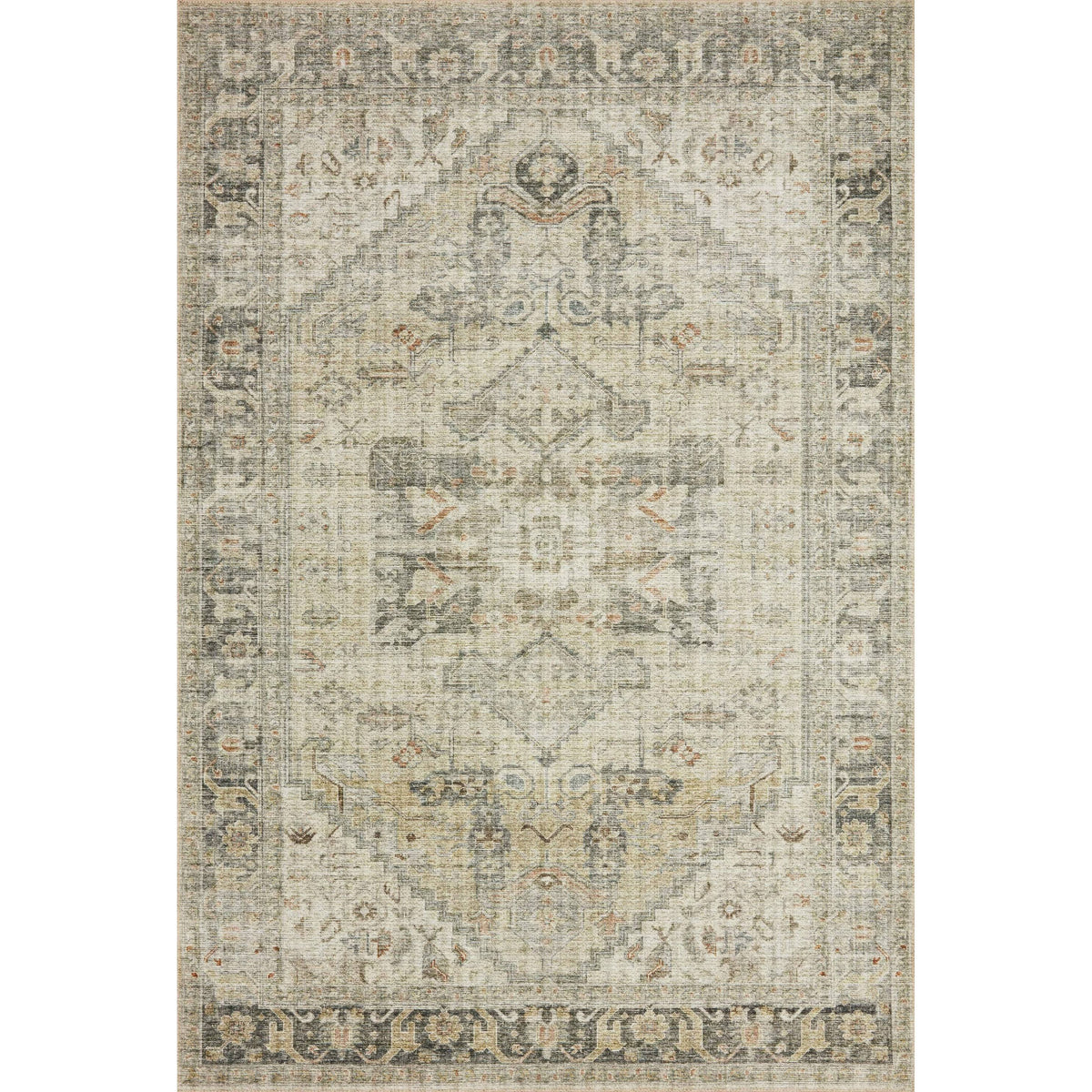 Persian Distressed Vintage Area Rug R5443