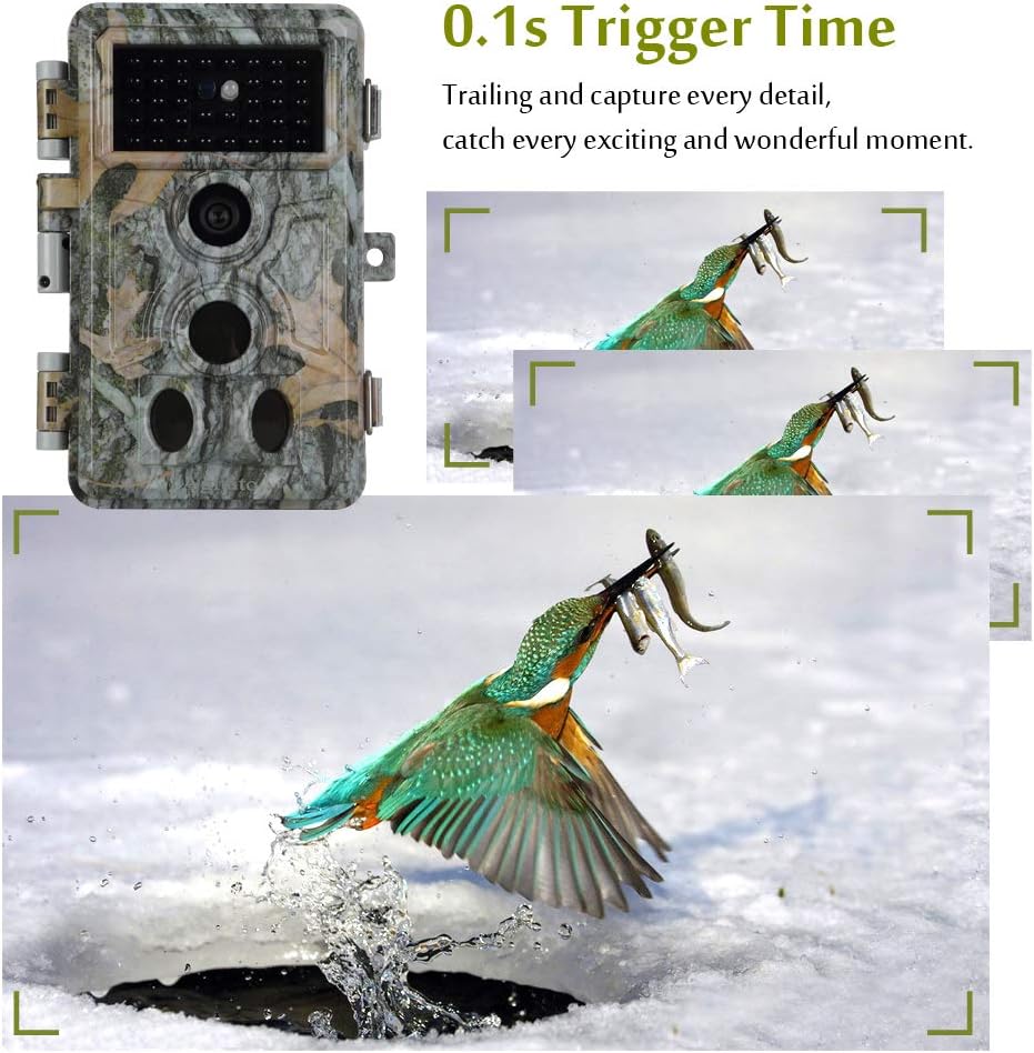 2-Pack 24MP 1296P Night Vision Motion Activated Waterproof Deer Cameras S46598