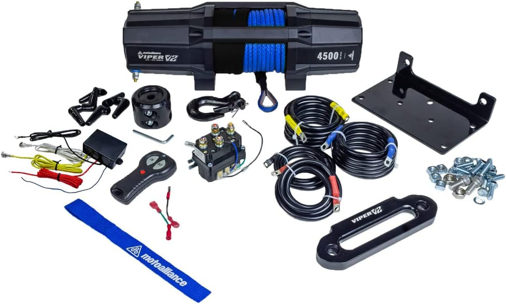 6000lb ATV/UTV Winch with 40 feet Blue Rope and Wireless Remote H807