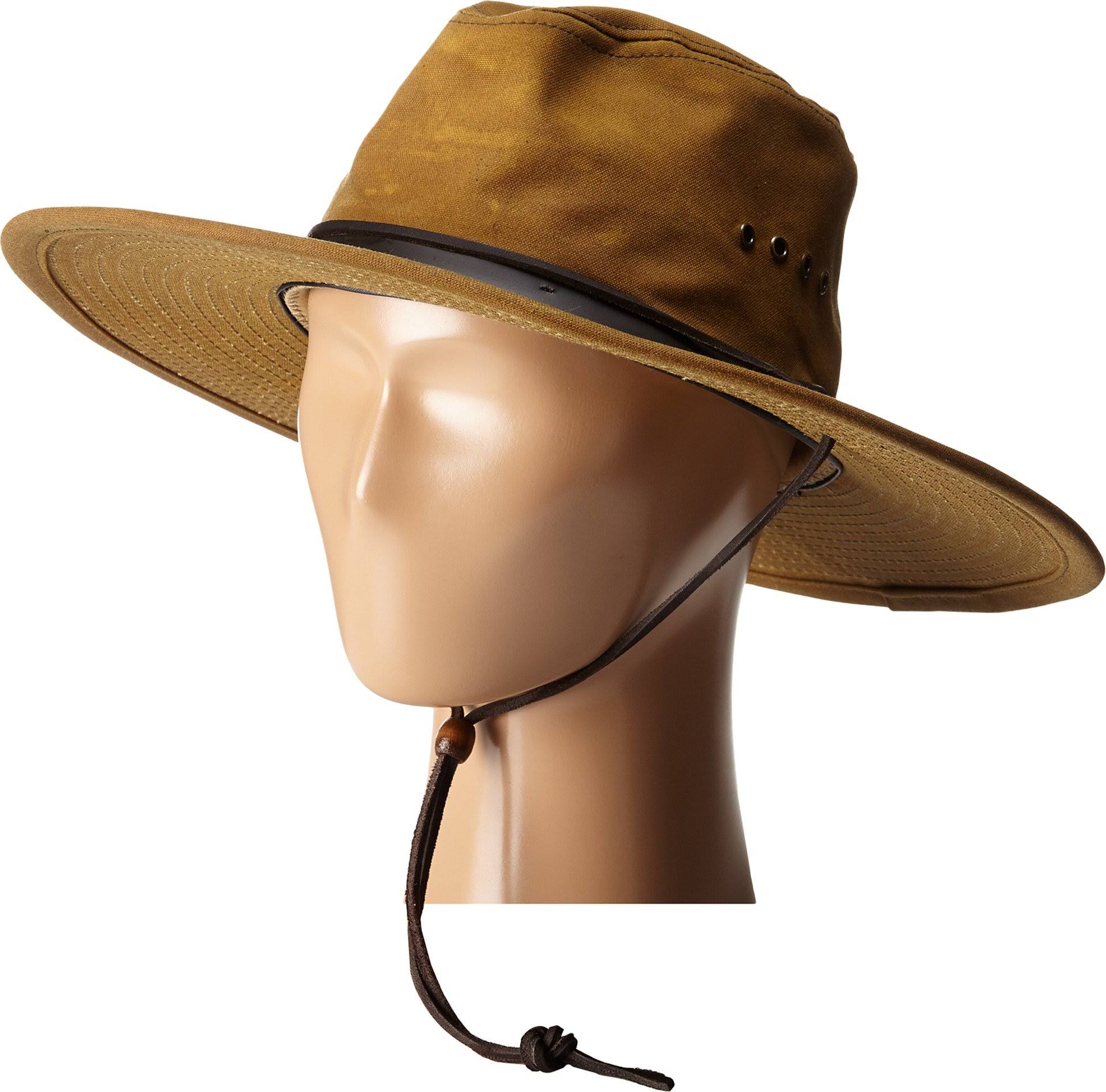 Dark Tan Tin Cloth Bush Hat Z284