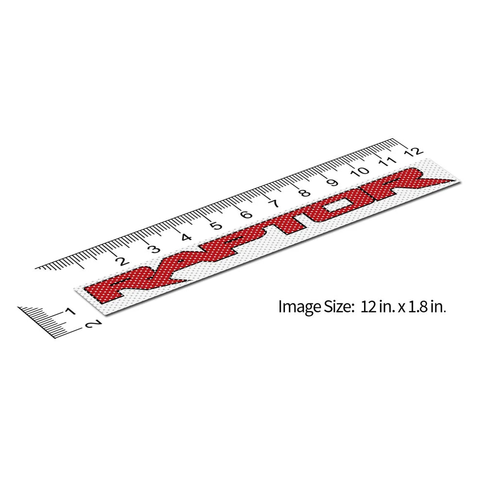 Red Perforated 12" Vinyl Window Film Decal S964