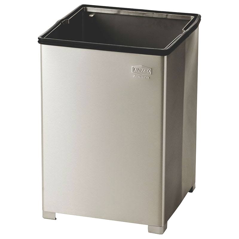 Silver 24 gal. Trash Can M5555
