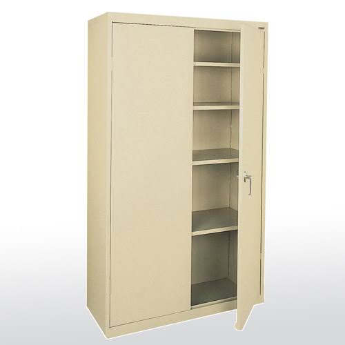 Storage Cabinet 4 Shelves Dove Gray D793