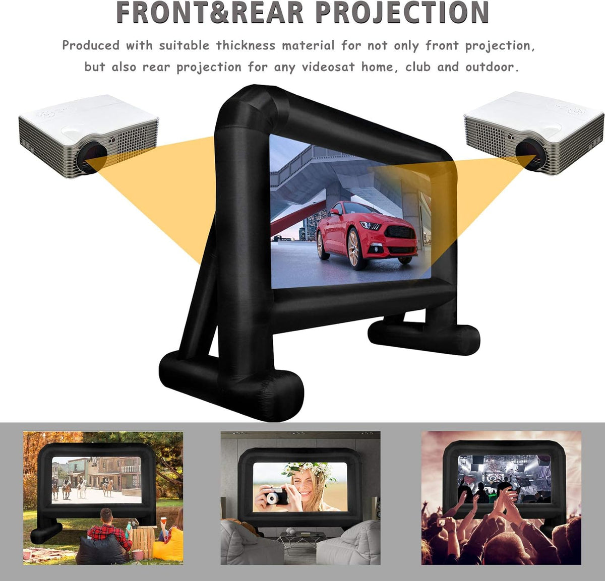 20 Feet Inflatable Movie Screen with Carry Bag M1264