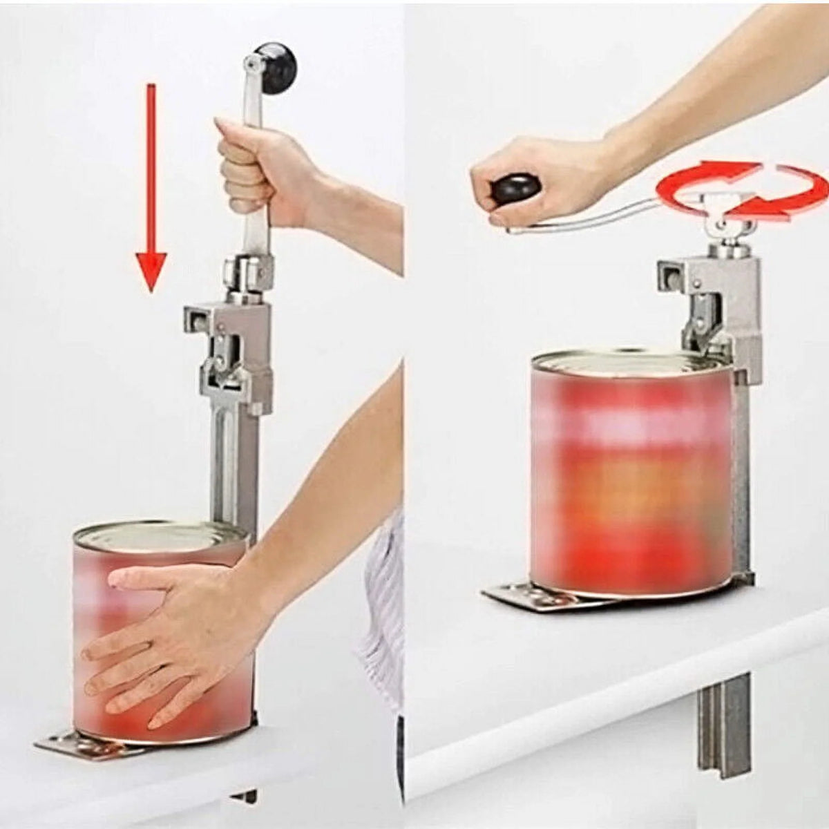Manual Can Opener with Plated Steel Base Handle G717298
