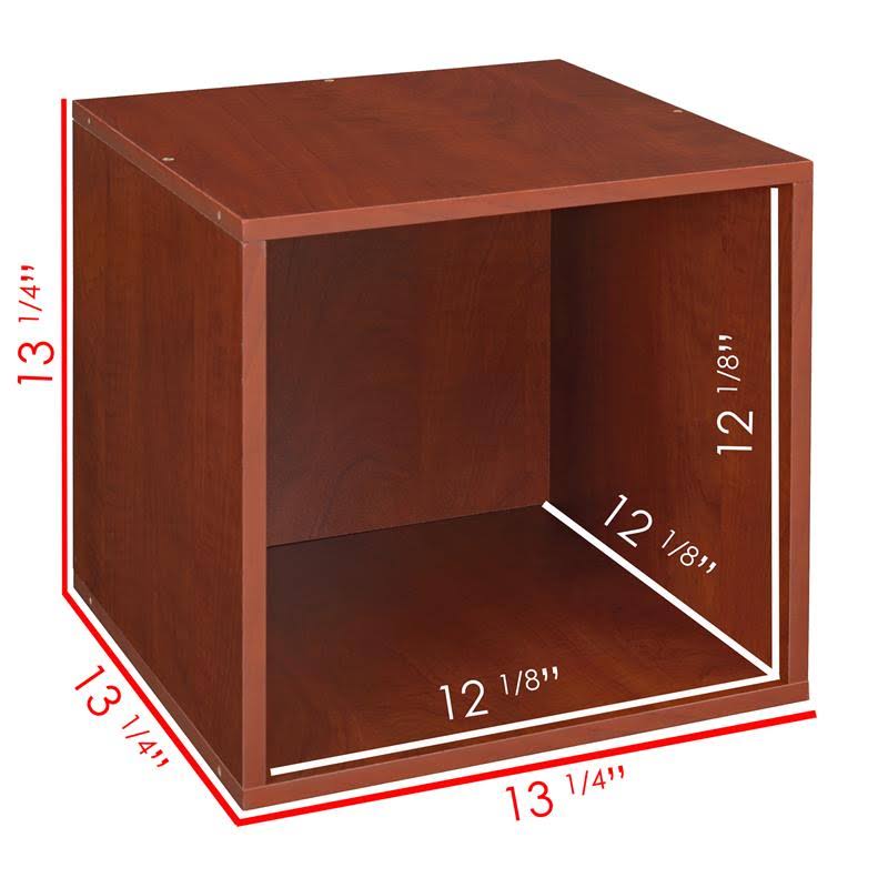 Cherry/Teal 3 Full Cubes 3 Half Cubes Storage Set with Foldable Storage Bins M92373
