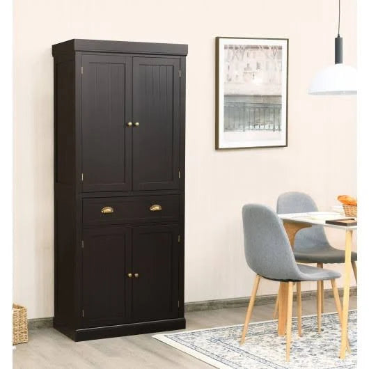 Freestanding Kitchen Cabinet with Adjustable Shelves W91407