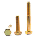 Grade 8 Hex Cap Screw Alloy Steel Yellow Zinc Plated Z602