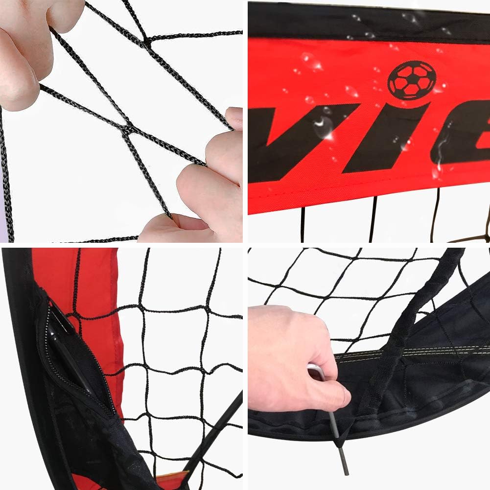 Red/Black Pop Up Soccer Goal Set with Carry Bag G72261