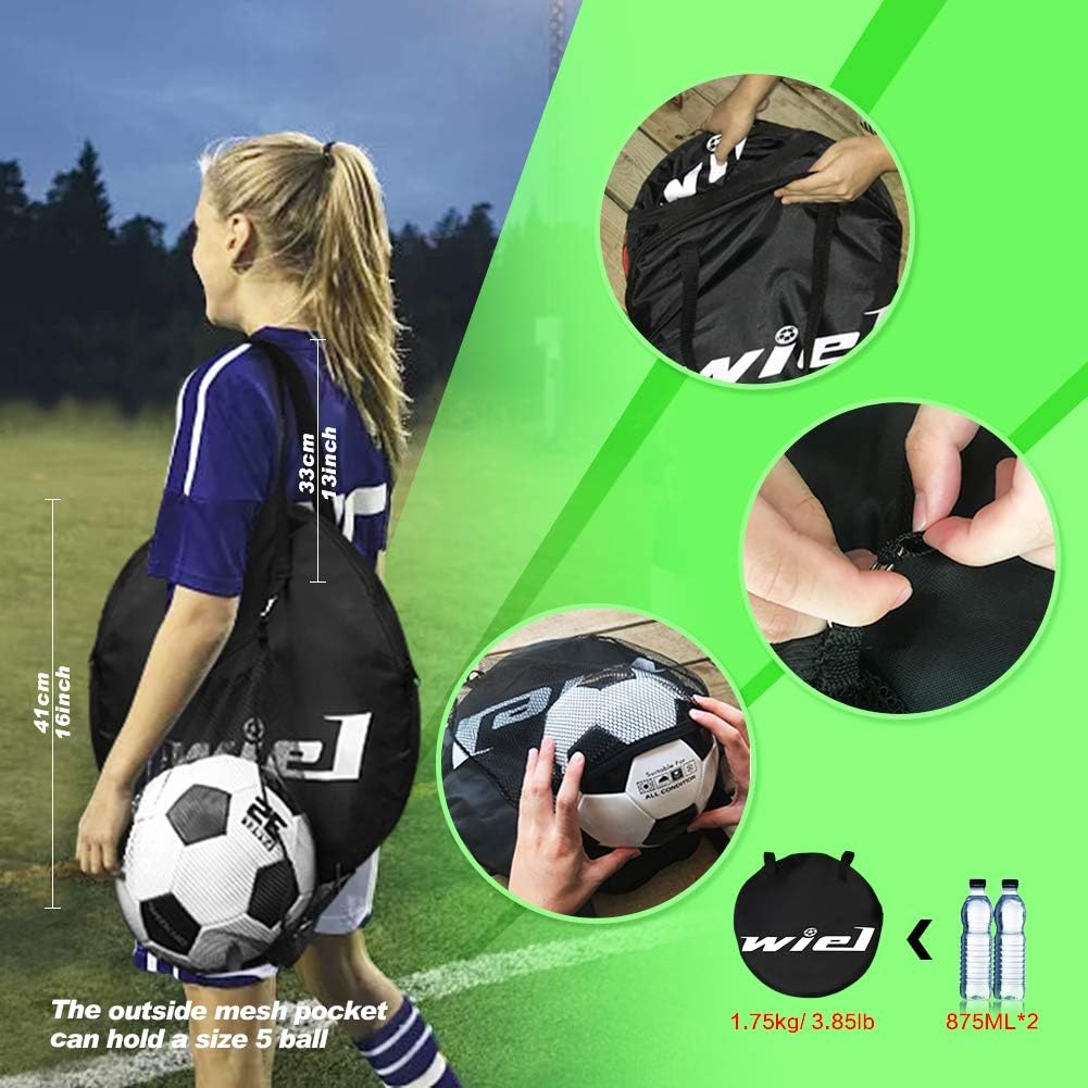Red/Black Pop Up Soccer Goal Set with Carry Bag G72261