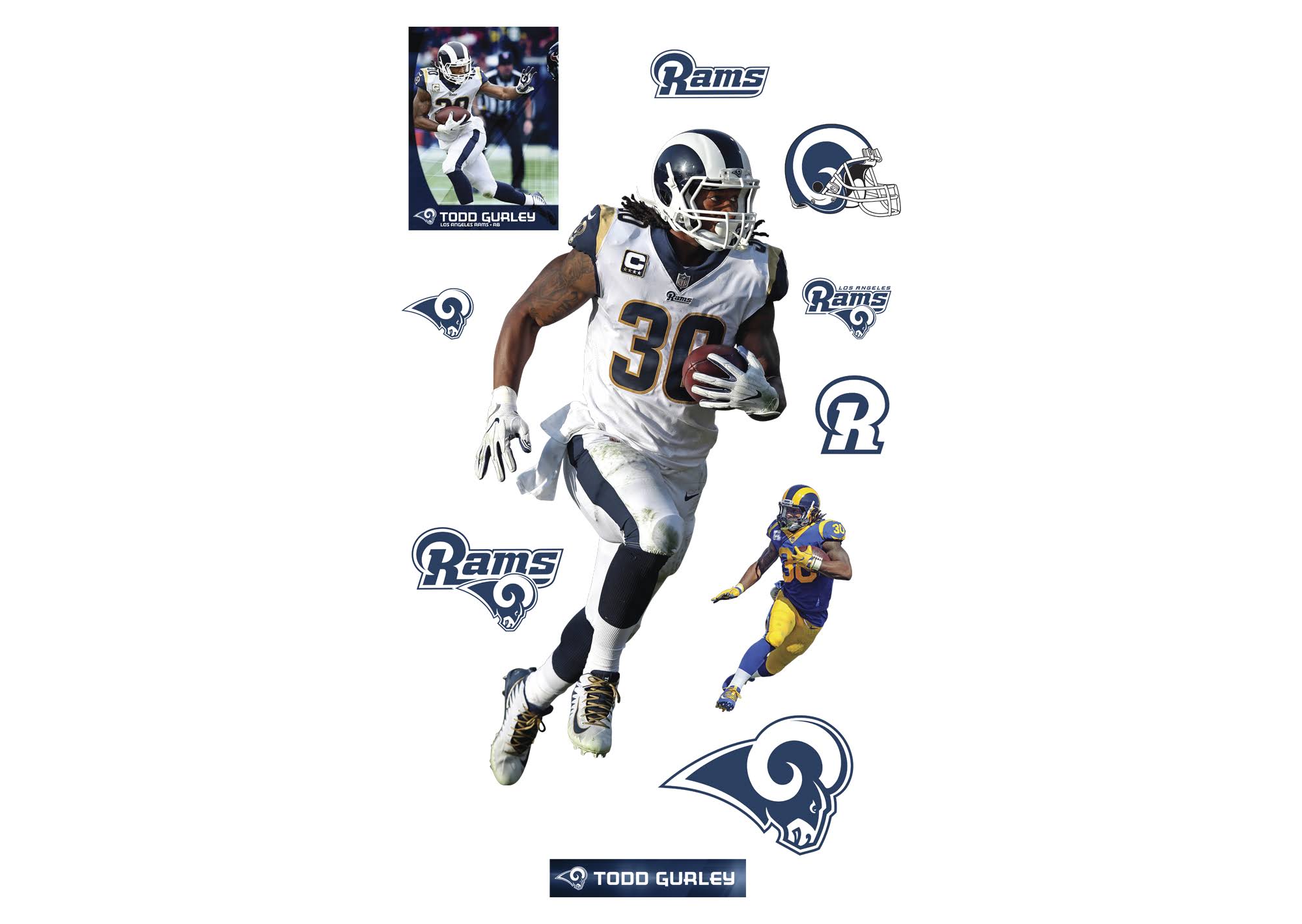 3-Pack Removable Wall Decal A493