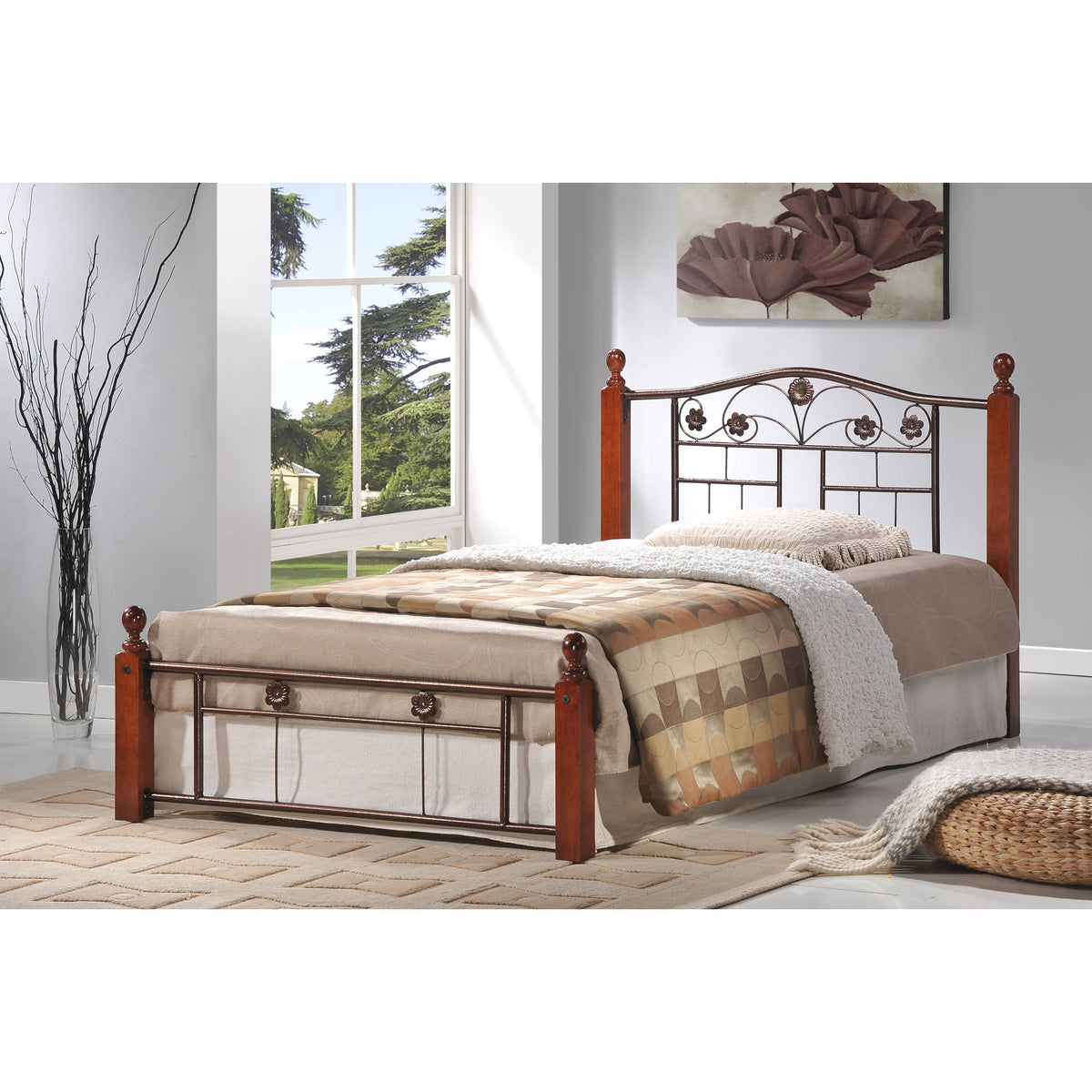 Twin Metal Bed F9567