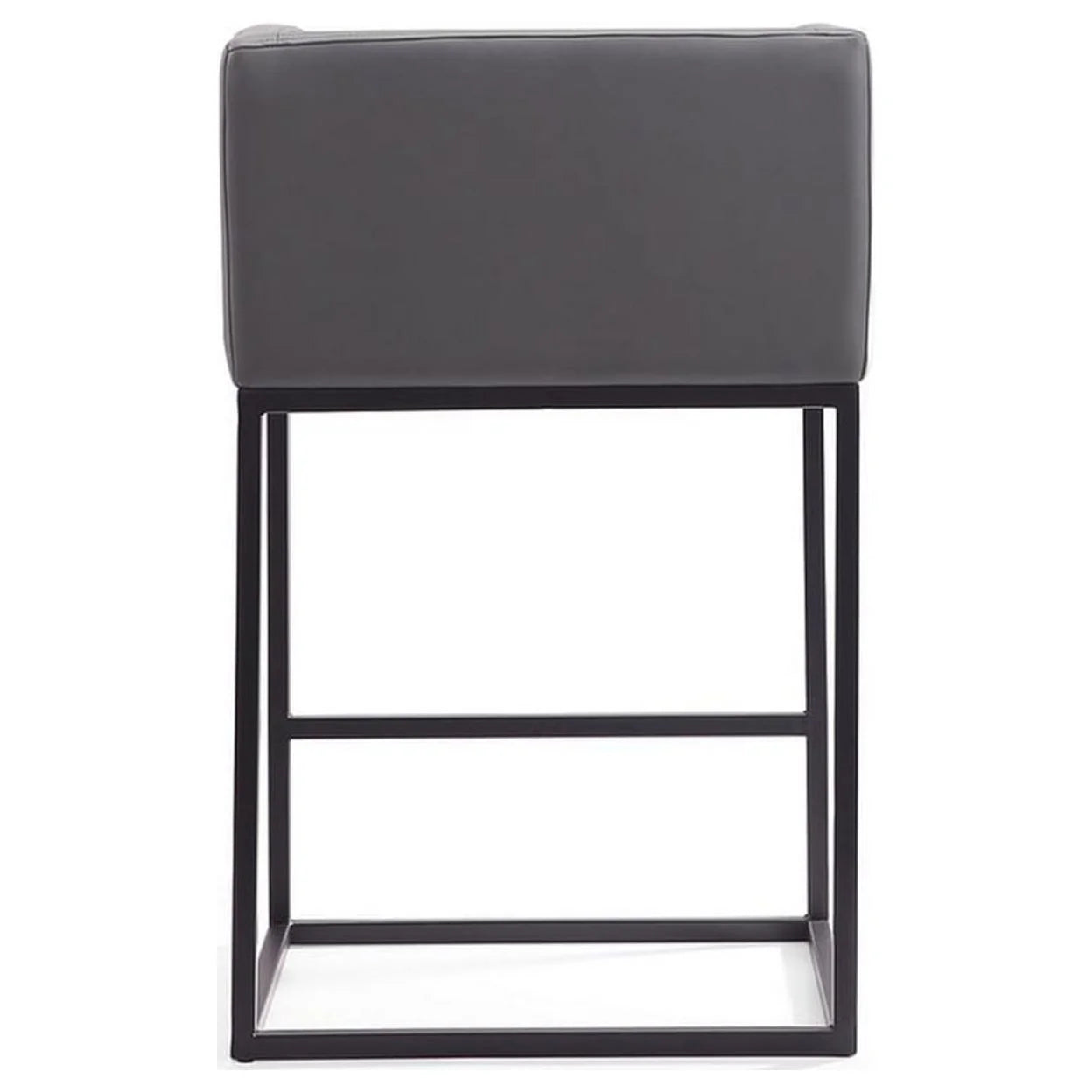 Faux Leather Counter Stool in Gray D826349