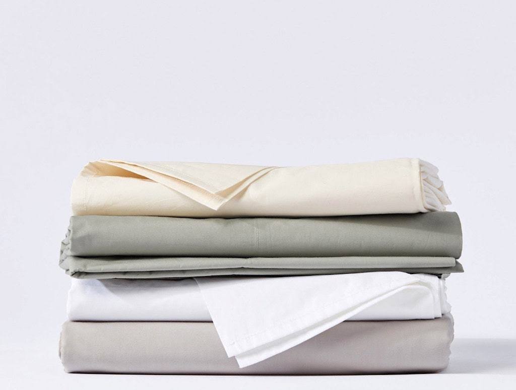 Organic 300 Percale Duvet Cover, Full/Queen - Pewter R621
