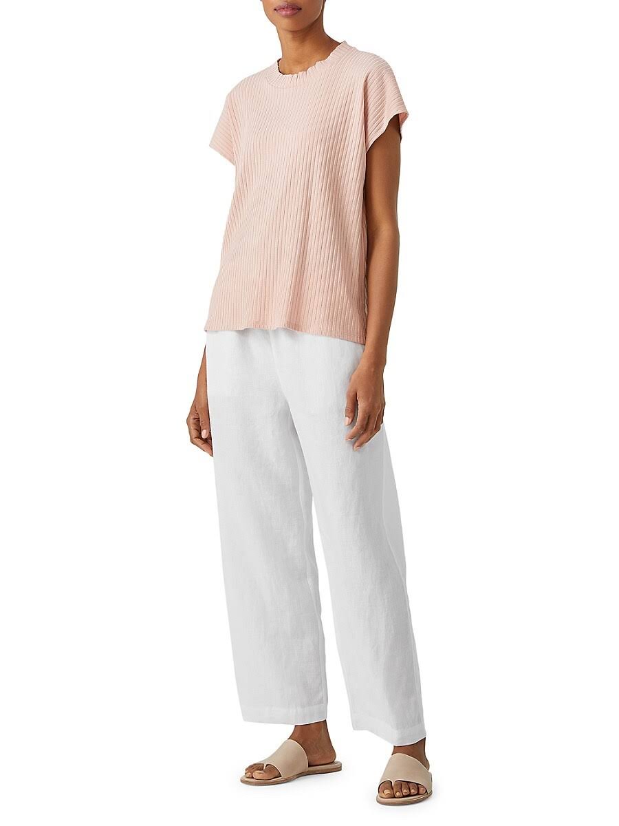 Organic Linen Ankle Straight Leg Pant S393
