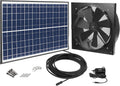 Solar Powered Exhaust Fan with Thermostat Switch, 1750CFM, IP68 Brushless DC Motor Q70476